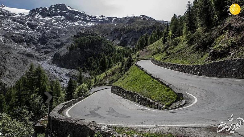 (تصاویر) خطرناک&zwnj;ترین جاده جهان در دامنه آلپ